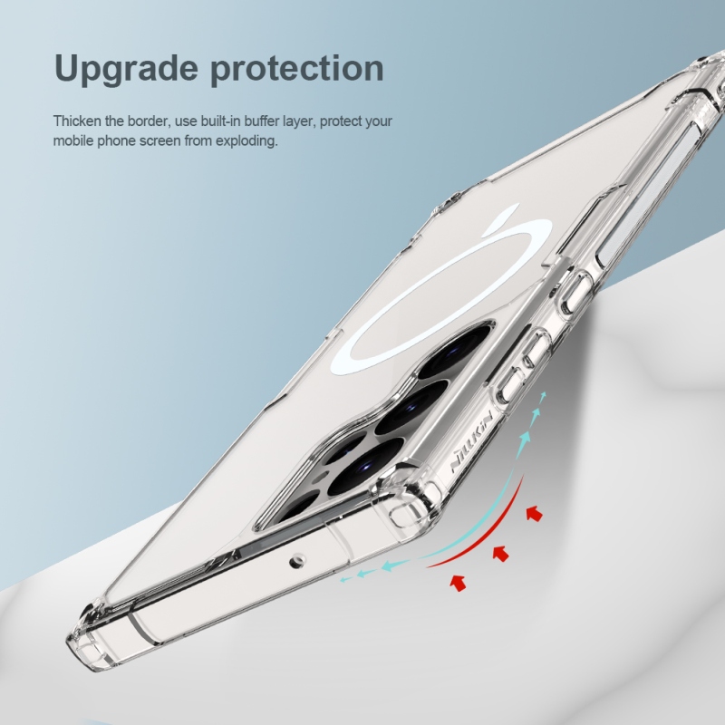Nillkin Nature TPU PRO mágneses borítás Samsung Galaxy S23 Ultra - átlátszó