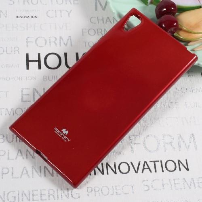 MG finoman csillogó zselés tok Sony Xperia XA1 Ultra készülékhez - piros
