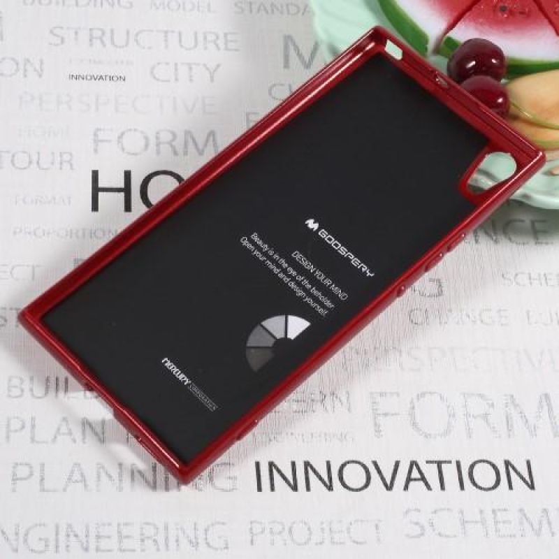 MG finoman csillogó zselés tok Sony Xperia XA1 Ultra készülékhez - piros