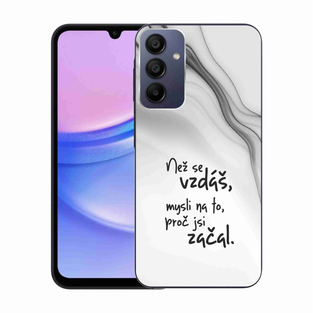 Gél borítás mmCase Samsung Galaxy A15 4G/5G - idézem 2 fehér háttér