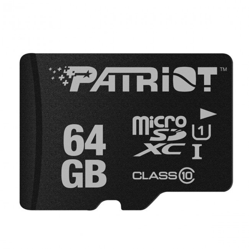 microSDXC 64GB Patriot Class 10 adapter nélkül