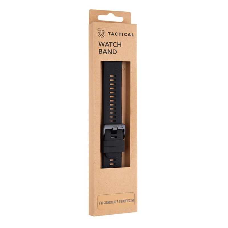 Tactical 426 Szilikon szíj Garmin Fenix 5/6/7 QuickFit 22mm Fekete Garmin Fenix 5/6/7 QuickFit 22mmhez