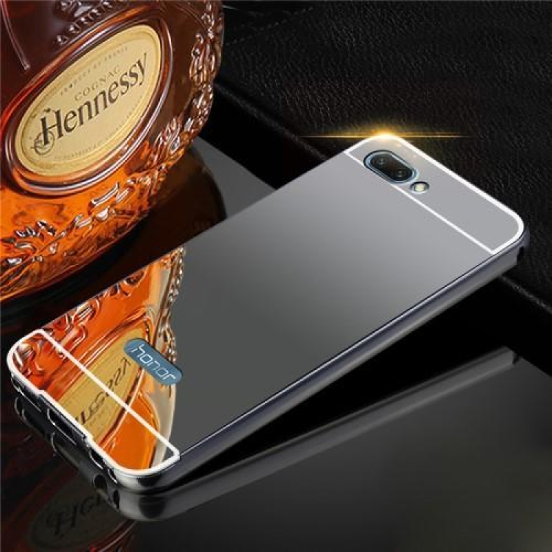 Tükrös hibrid borítás tükörhatással Honor 10 készülékhez - szürke