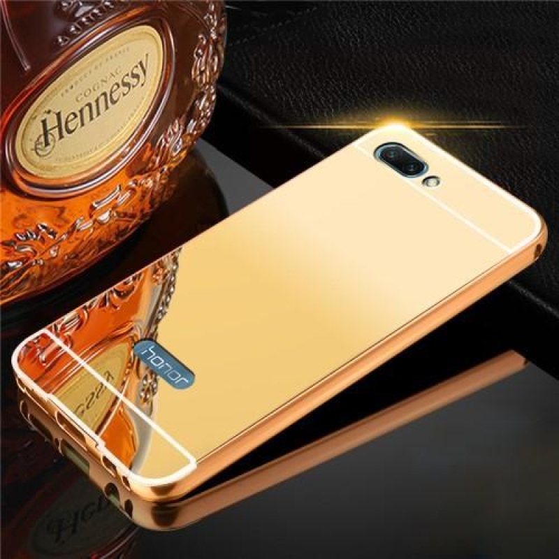 Tükrös hibrid borítás tükörhatással a Honor 10 készülékhez - arany színben
