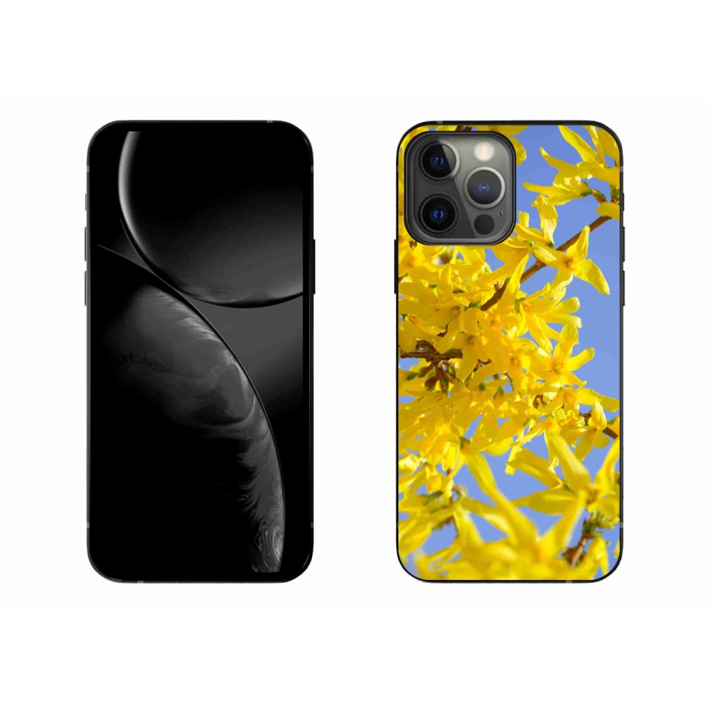 Gél borítás mmCase iPhone 13 Pro Max készülékhez - sárga virágok