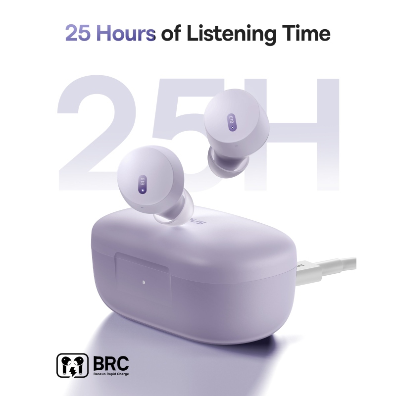 Baseus Bowie E18 vezeték nélküli fejhallgató Star Purple