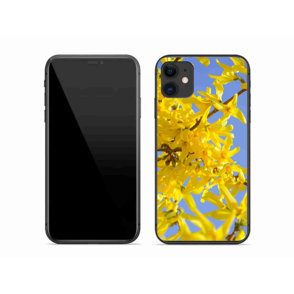 Gél borítás mmCase iPhone 11 készülékhez - sárga virágok