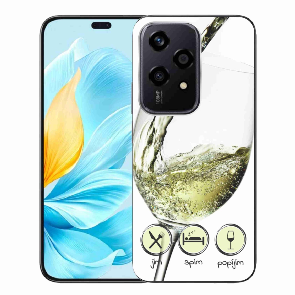 Gél tok mmCase a Honor 200 Lite 5G készülékhez - borospohár fehér
