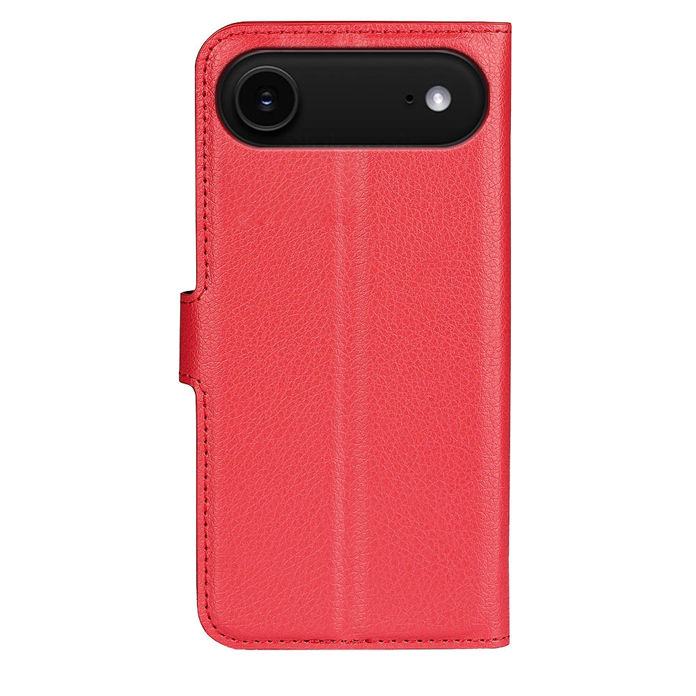Litchi könyvtáska iPhone 17 Air készülékhez - piros