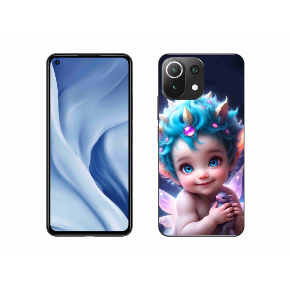 Gél borítás mmCase a Xiaomi Mi 11 Lite 4G/5G-hez - baba pillangószárnyakkal