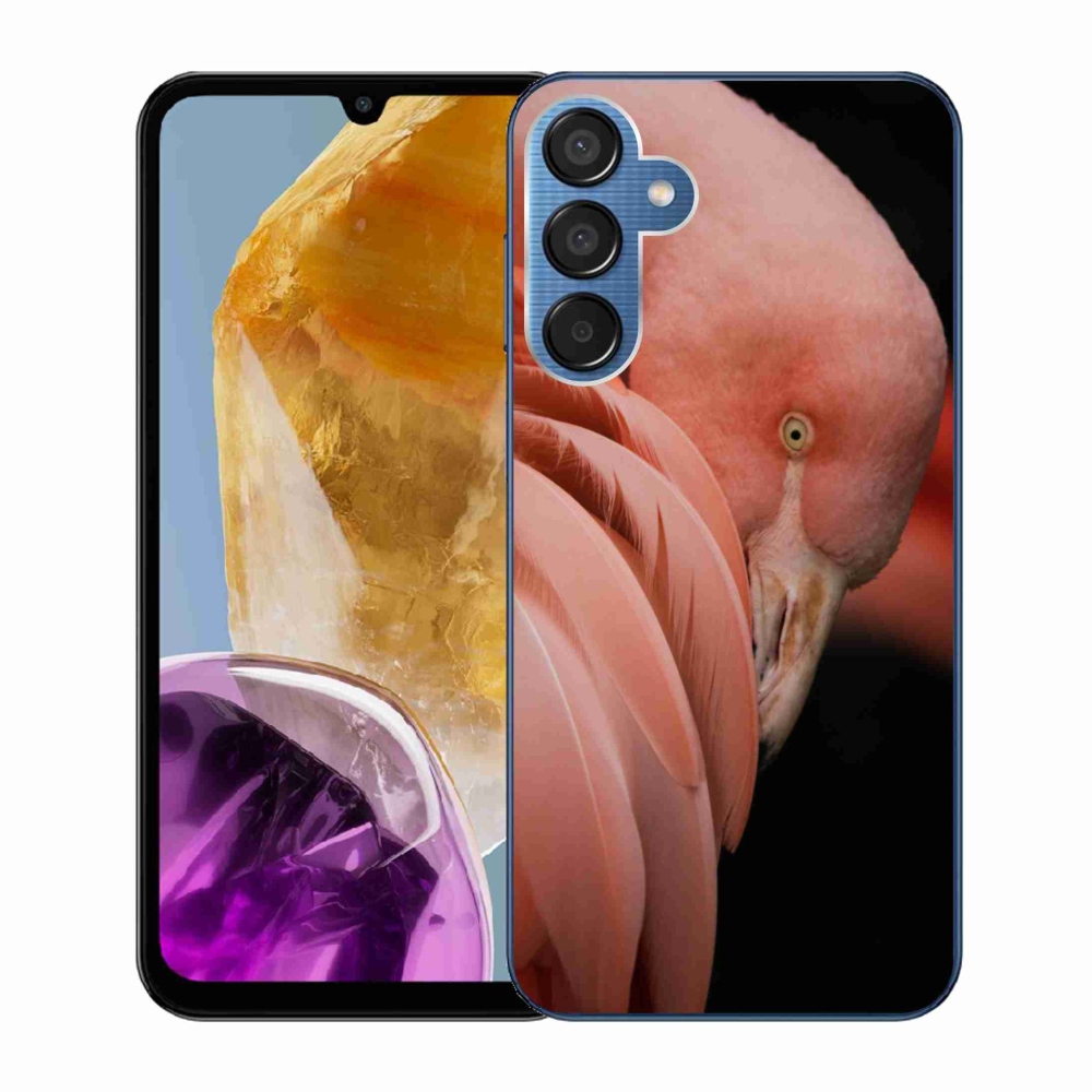 Zselés borítás mmCase Samsung Galaxy M15 5G - flamingó 3