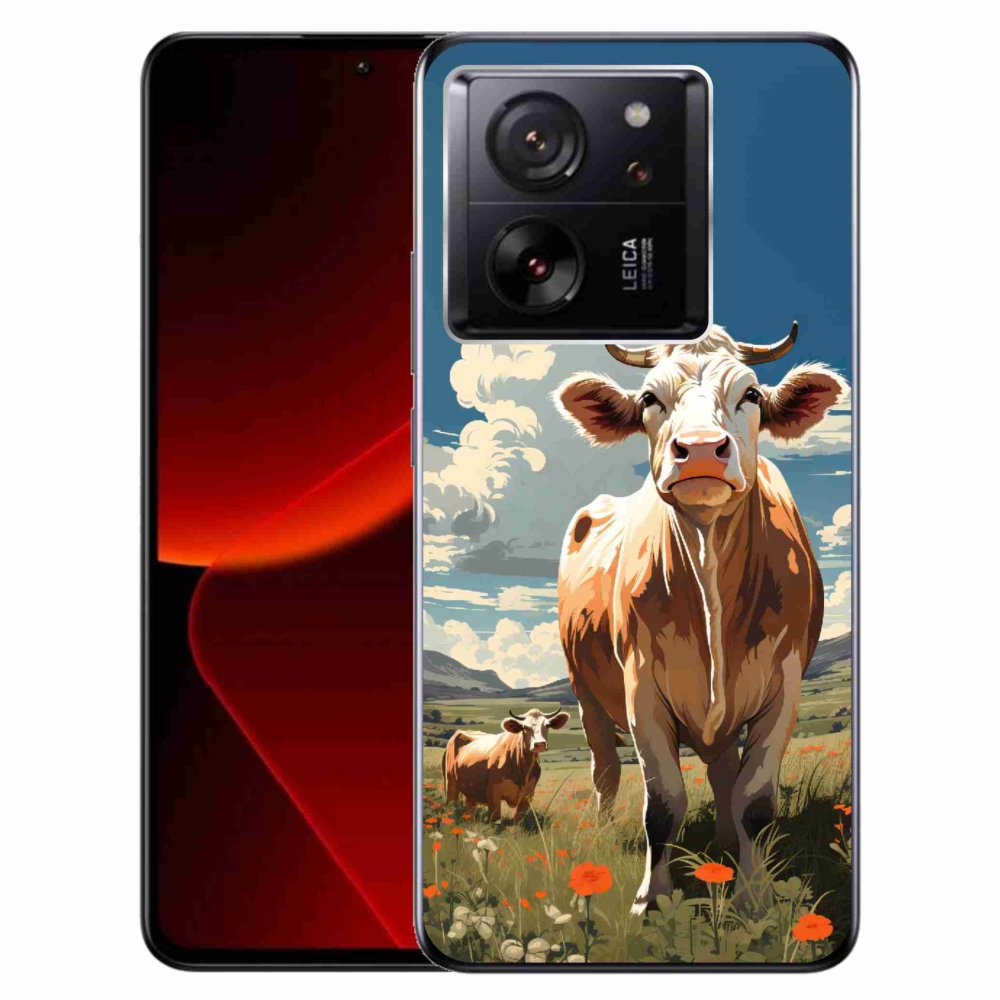 Gél borítás mmCase a Xiaomi 13T/13T Pro számára - tehenek a réten