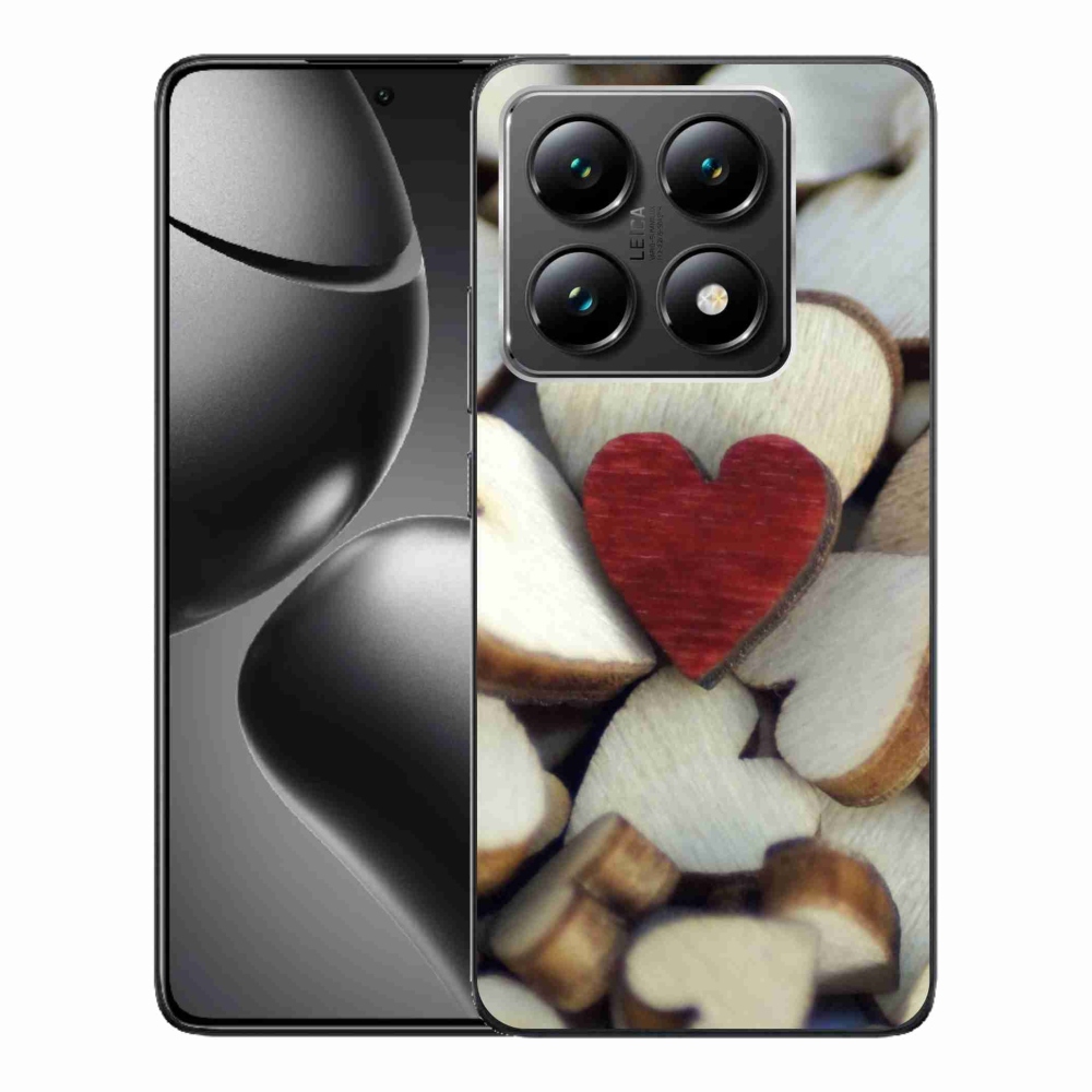 Gél borítás mmCase a Xiaomi 14T-hez - gravírozott piros szív