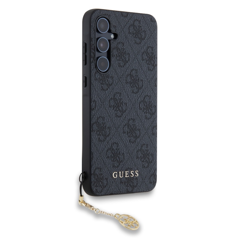 Guess 4G Charm hátlap Samsung Galaxy A55 5G szürke