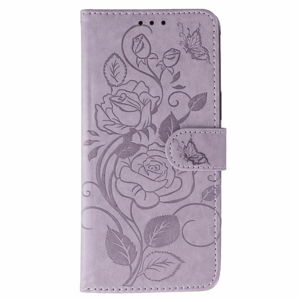 Rózsás könyv tok Xiaomi Redmi 15 5G - lila
