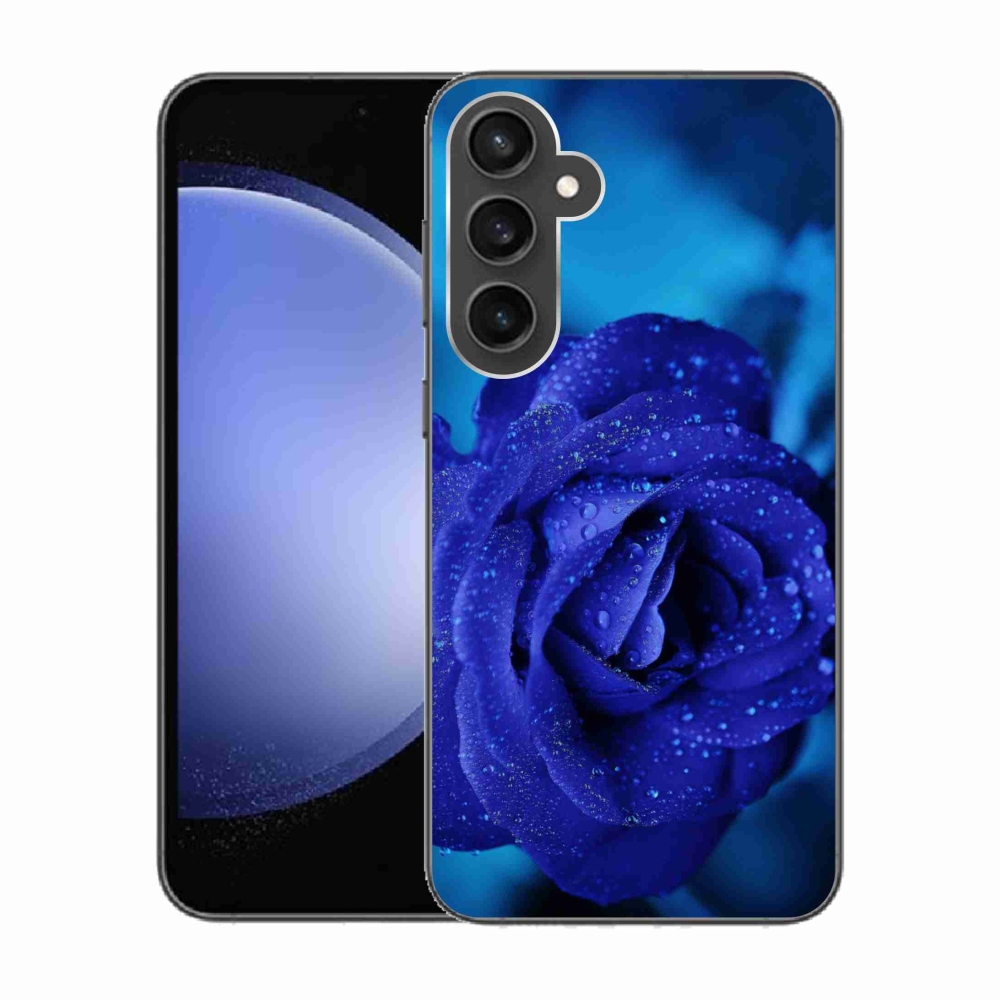 Gél tok mmCase Samsung Galaxy S23 FE készülékhez - kék rózsa