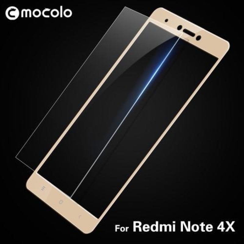 MLC teljes képernyő edzett üveg Xiaomi Redmi Note 4X - arany színben