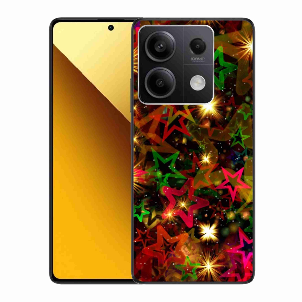 Gél borítás mmCase a Xiaomi Redmi Note 13 5G számára - színes csillagok