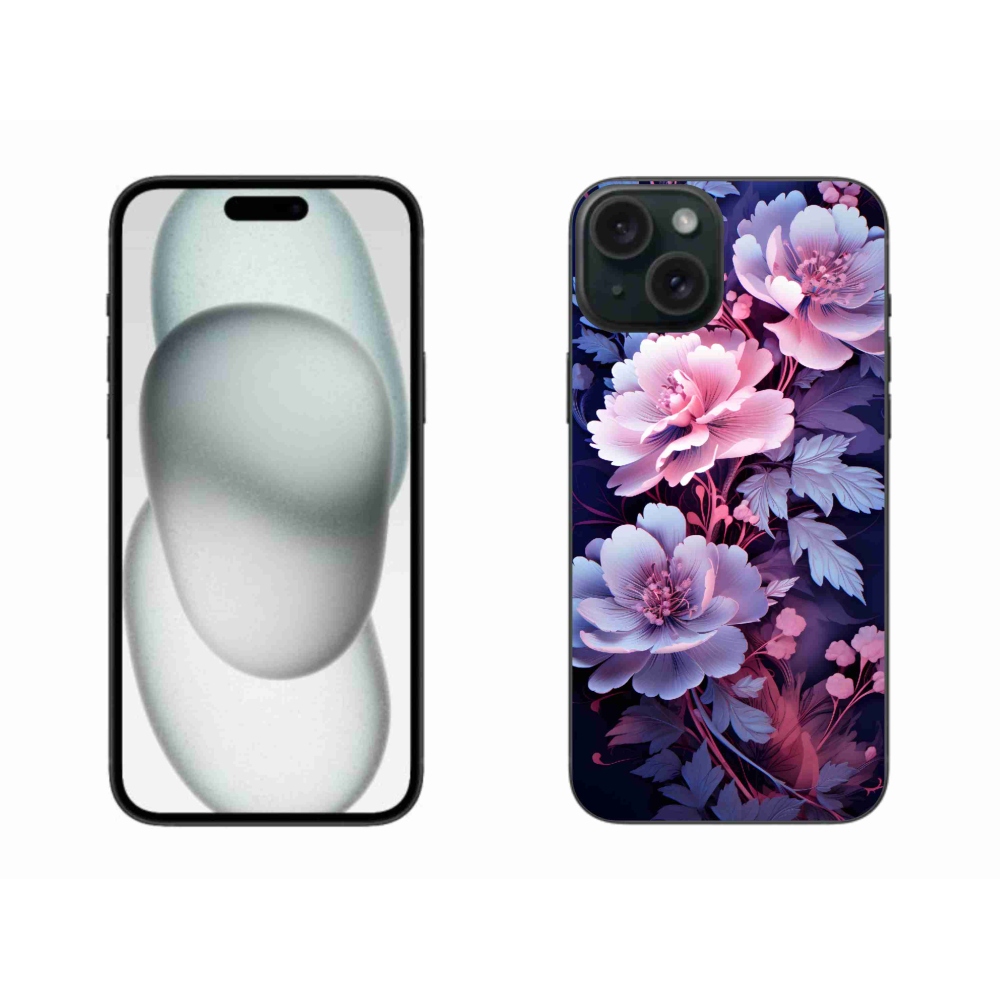Gél borítás mmCase iPhone 15 Plus készülékhez - virágok 11