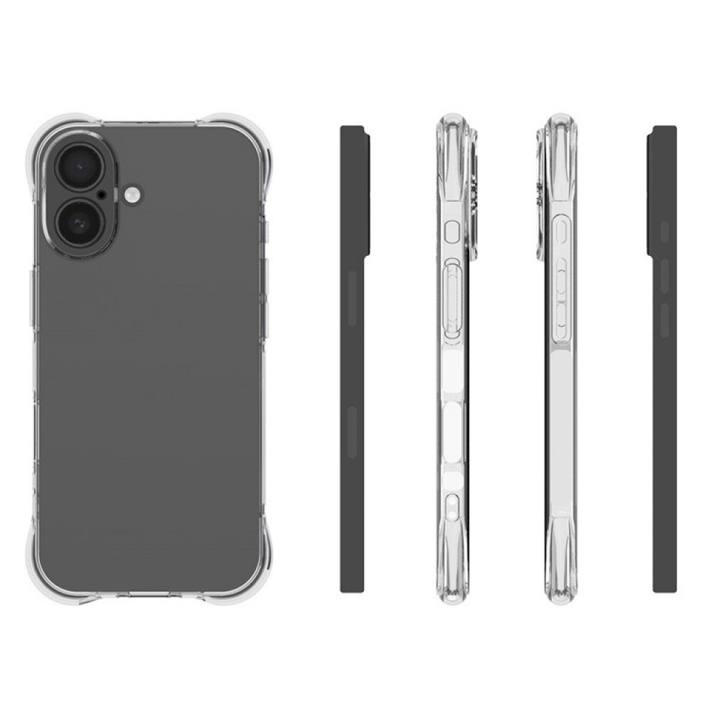 Átlátszó zselés tok iPhone 17 készülékhez - átlátszó