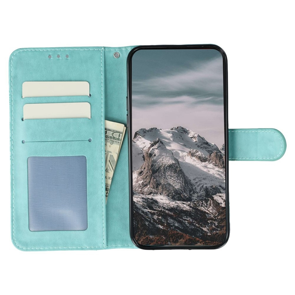 Mandala könyv tok a Xiaomi Redmi 15 5G-hez - teal színű