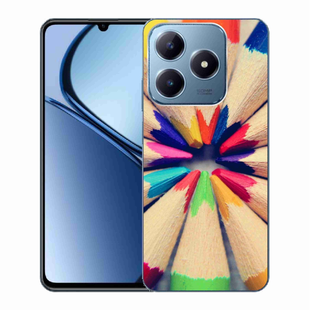 Gél borító mmCase a Realme C63 készülékhez - zsírkréták