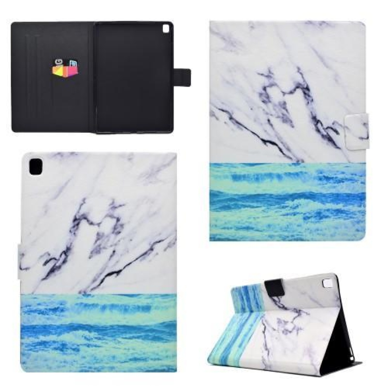 Modern PU bőr tok állvány funkcióval iPad Pro 9.7 készülékhez - óceán
