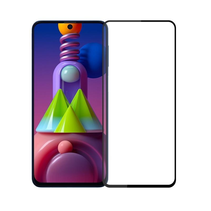 Mofi teljes képernyős edzett üveg a Samsung Galaxy M51 készüléken