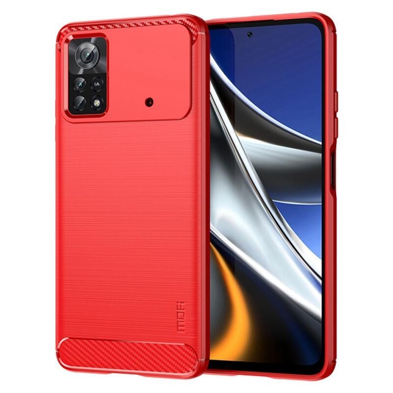 Mofi tartós zselés tok Xiaomi Poco X4 Pro 5G - piros