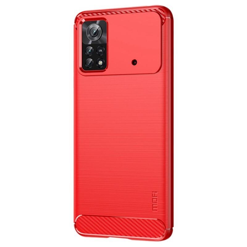 Mofi tartós zselés tok Xiaomi Poco X4 Pro 5G - piros