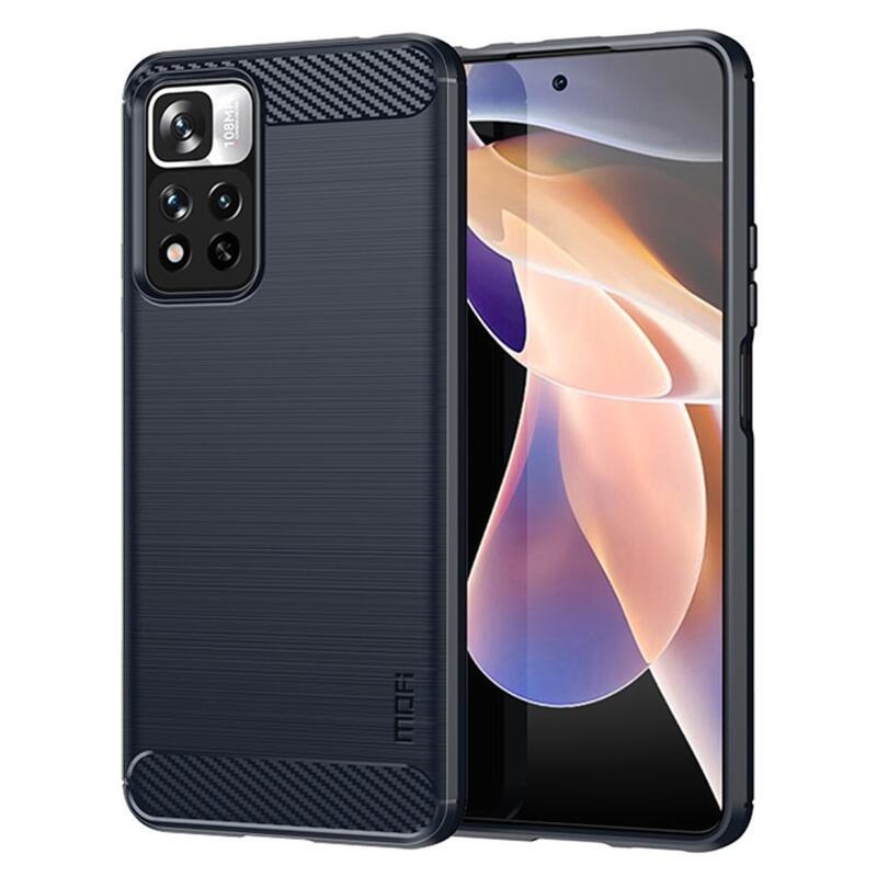 Mofi tartós zselés tok Xiaomi Redmi Note 11 Pro 4G/5G - sötétkék színben