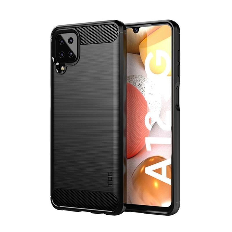 Mofi tartós zselés tok Samsung Galaxy A12/M12 készülékhez - fekete