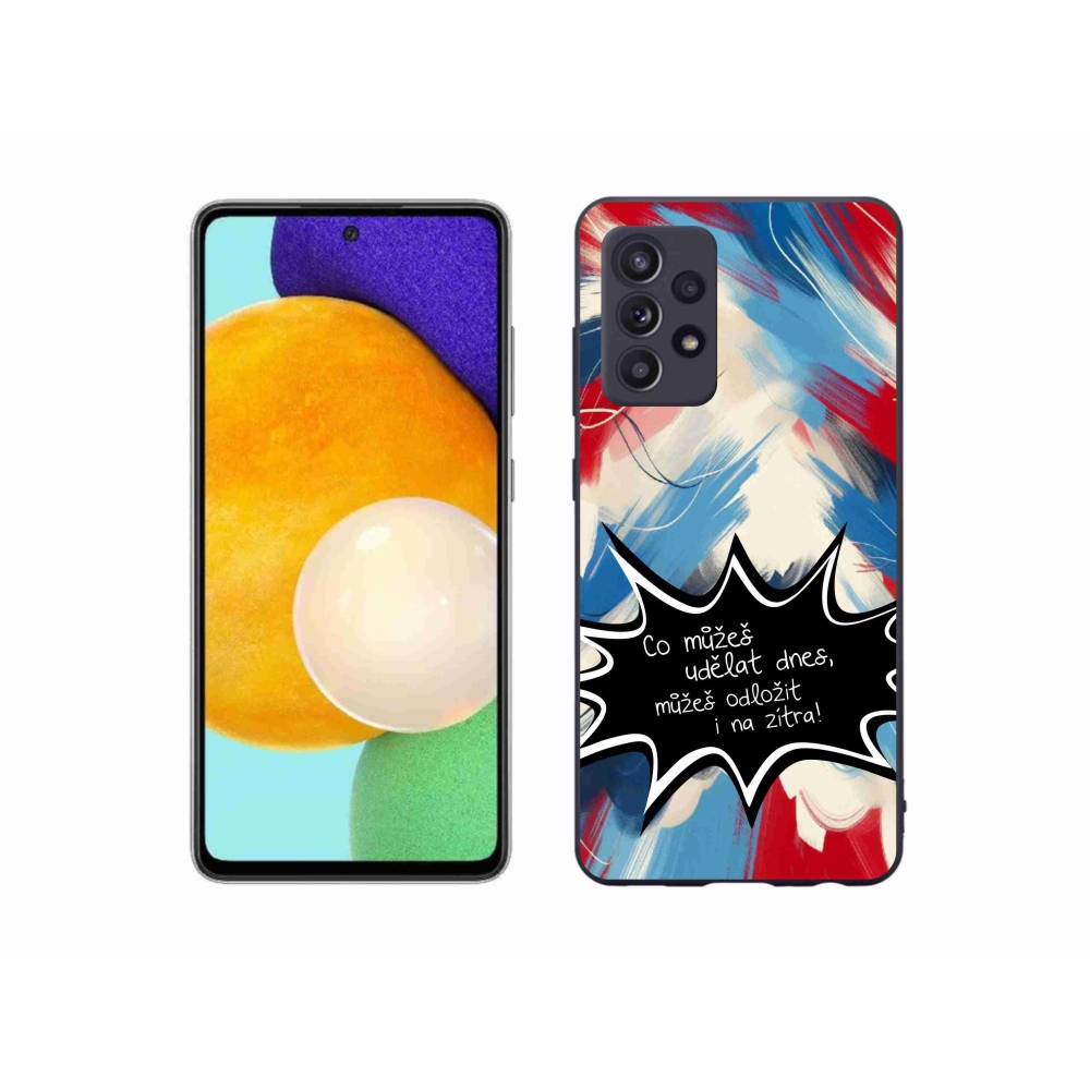 Gél borító mmCase Samsung Galaxy A52s 5G - vicces szöveg 9 fekete háttér