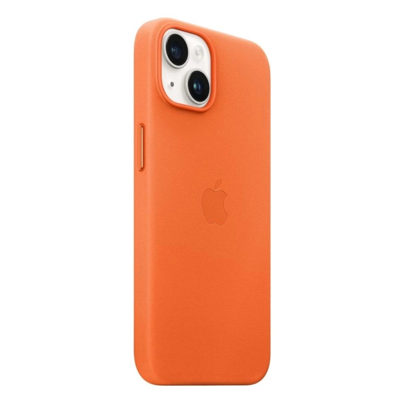 MPP83ZM/A Apple bőrborítás, beleértve. MagSafe iPhone 14-hez Narancssárga