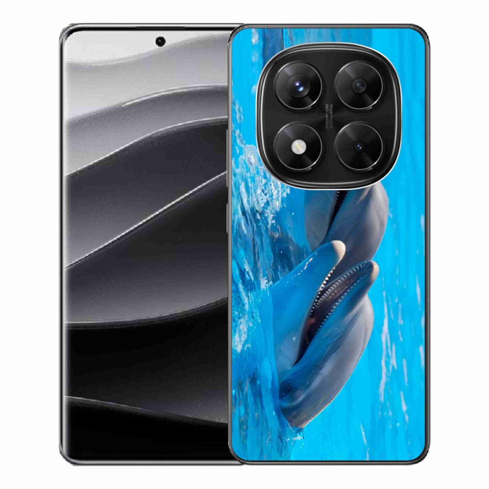 Gél borítás mmCase a Xiaomi Redmi Note 14 Pro 5G/Poco X7 5G számára - delfinek