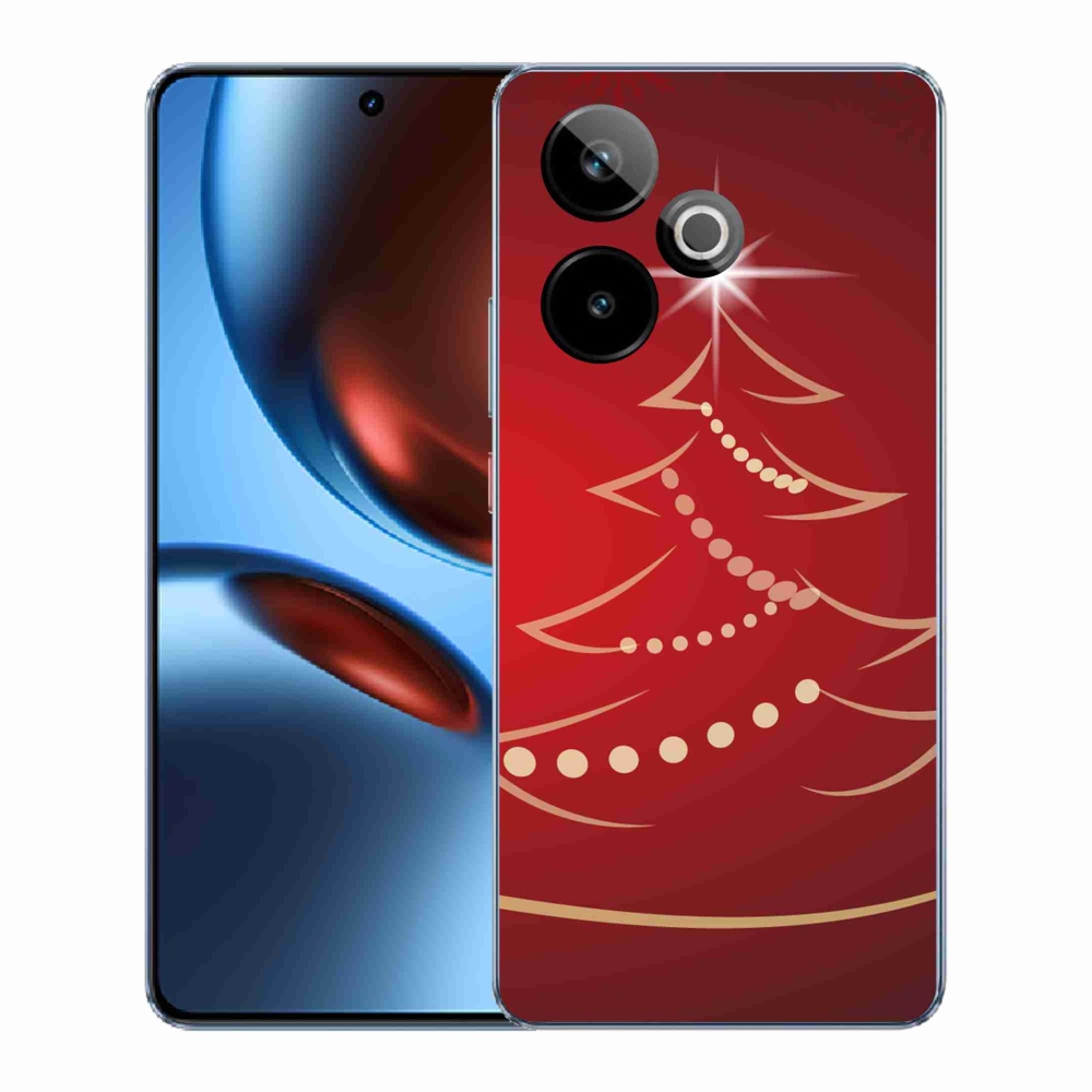 Gél borítás mmCase a Realme GT 7 5G/GT 7T 5G számára - karácsonyfa karikatúra