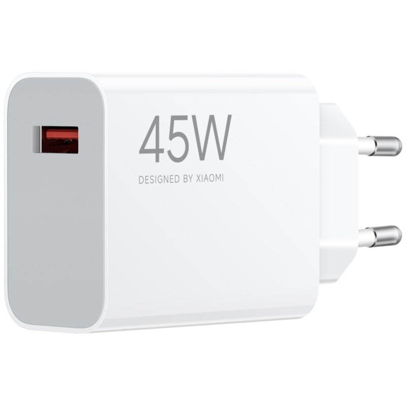 Xiaomi MDY-17-EF USB-A 45W-os utazási töltő fehér színben