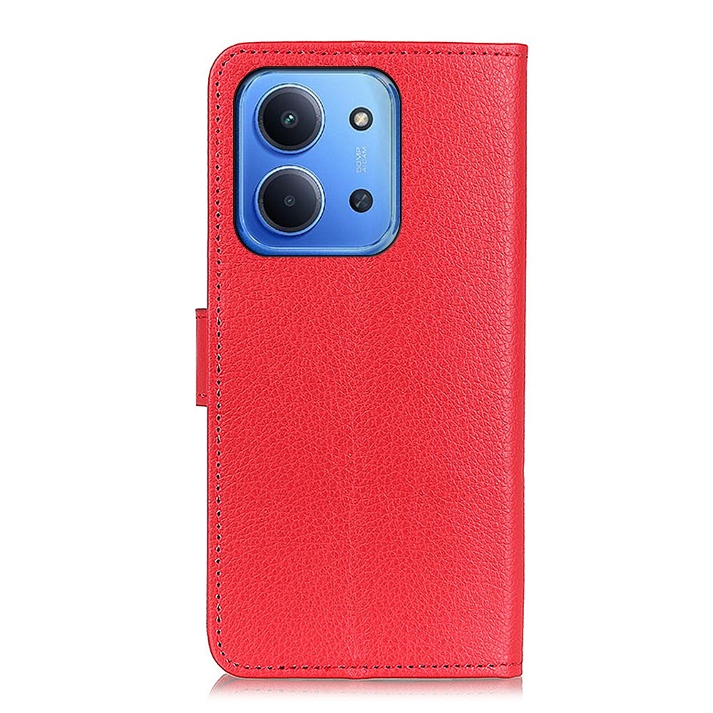 Litchie könyv tok Xiaomi Redmi 15C 4G/5G (173mm) - piros