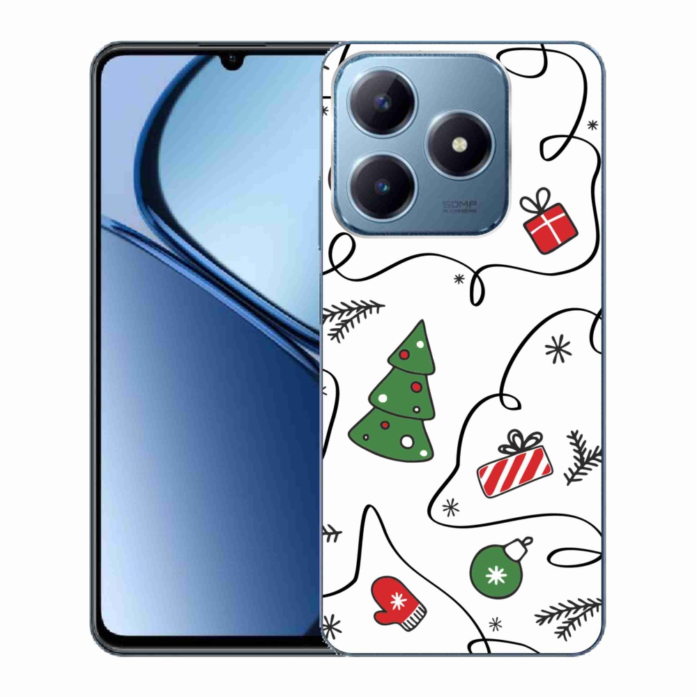 Gél borító mmCase a Realme C63 készülékhez - karácsonyi motívumok