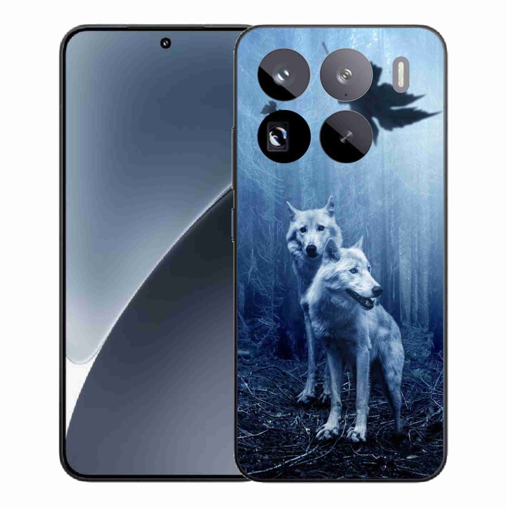 Gél borítás mmCase a Xiaomi 15 Pro számára - farkasok az erdőben