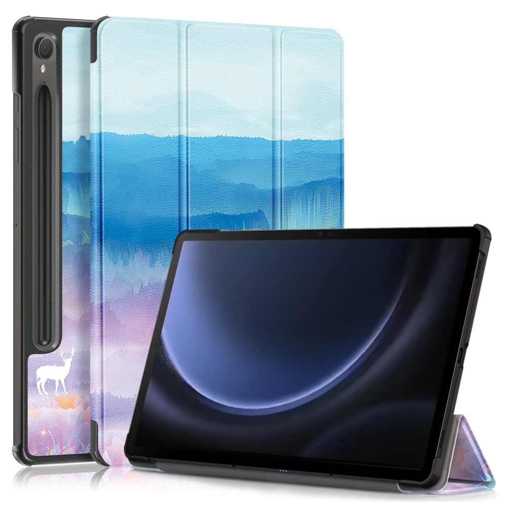 Nyomtatás intelligens záró tok Samsung Galaxy Tab S9 FE/Tab S10 FE - absztrakt minta