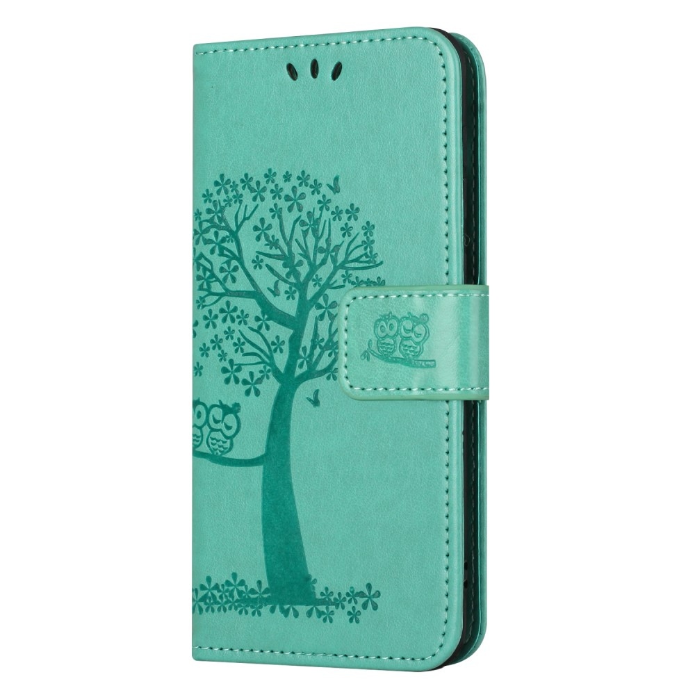 Fás könyv tok Samsung Galaxy A35 5G - teal színű