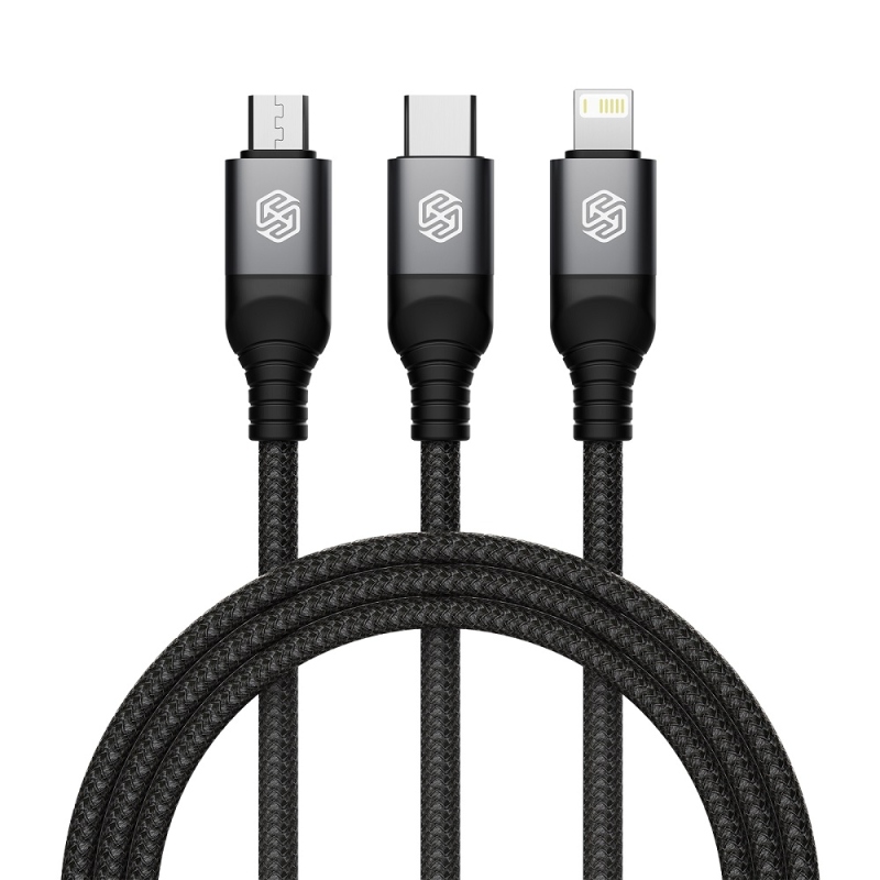 Nillkin adatkábel Swift Pro 3in1 1.5m fekete