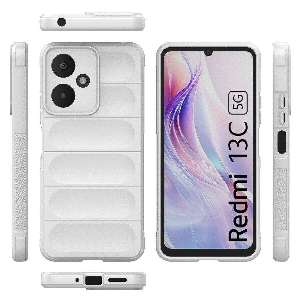 Rugg tartós zselés tok Xiaomi Redmi 13C 5G - fehér