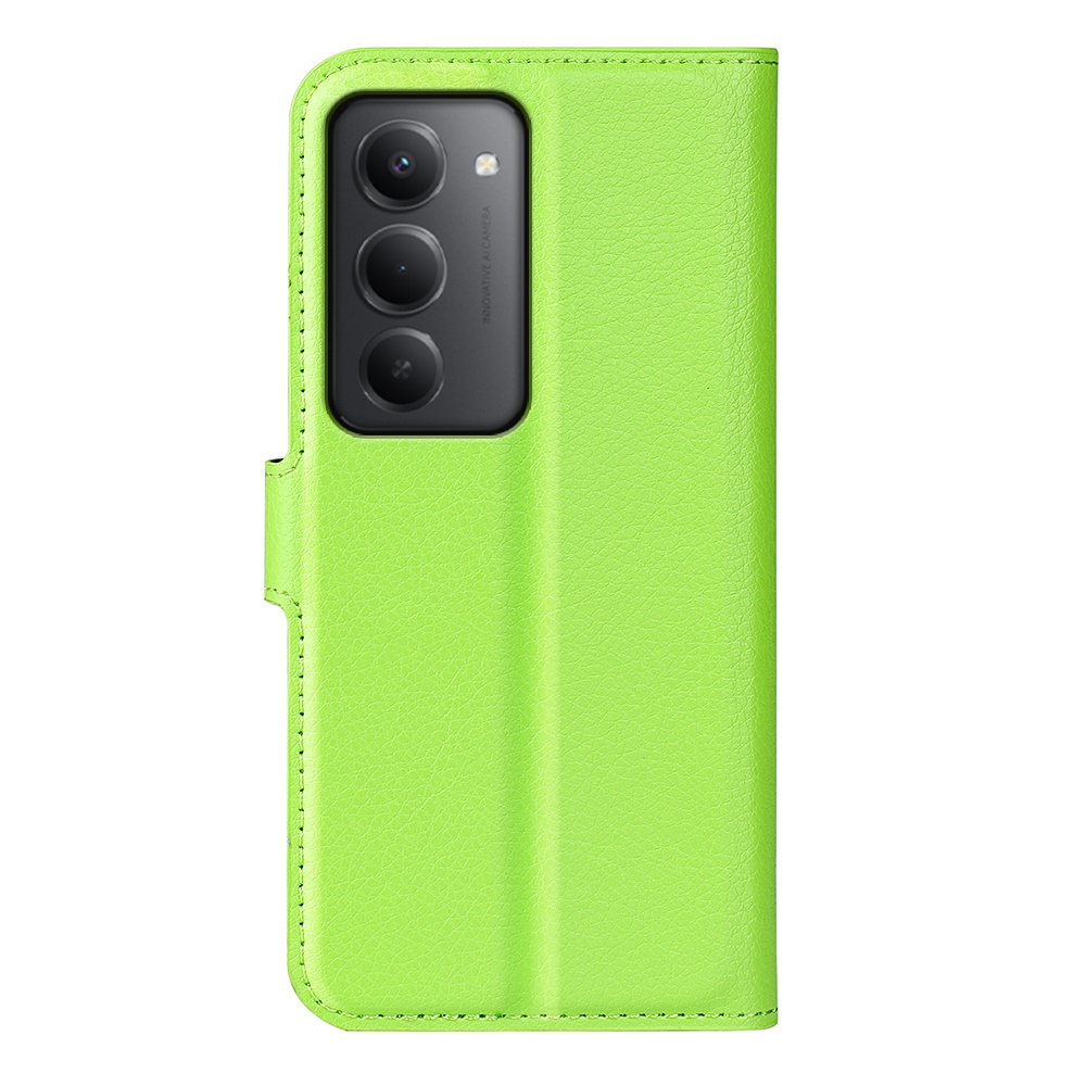 Litchi könyv tok Xiaomi Redmi 15 4G/5G (171mm) - zöld