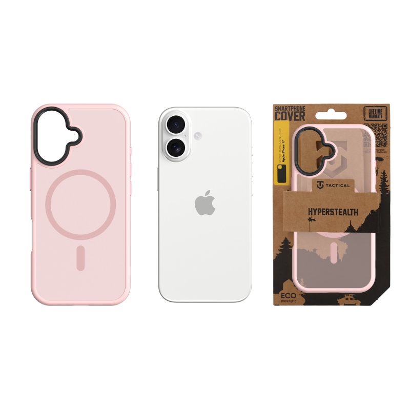 Taktikai MagForce Hyperstealth borító iPhone 17 rózsaszín párduchoz