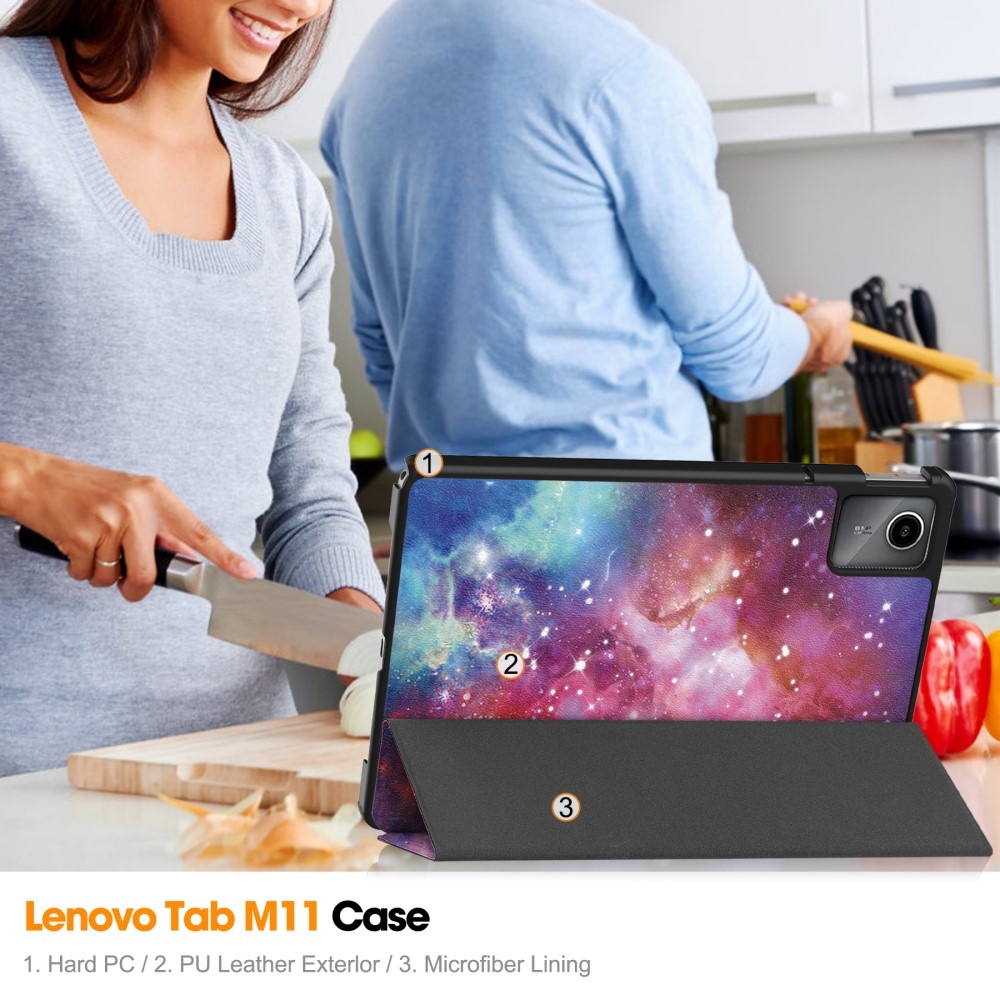 Nyomtatás intelligens záró tok Lenovo Tab M11/Tab K11 - universe