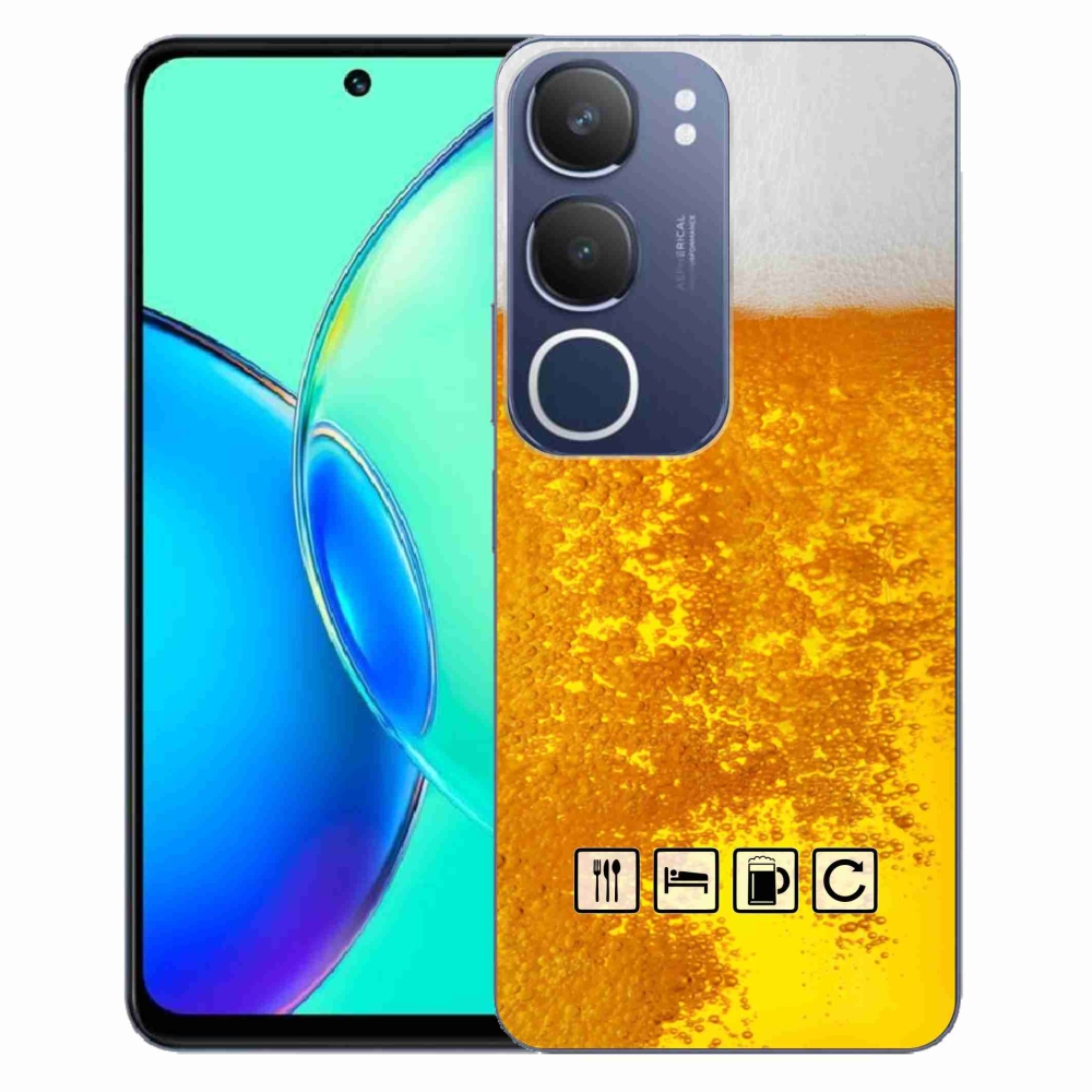 Gél borítás mmCase a Vivo Y19s készülékhez - sör motívum 3