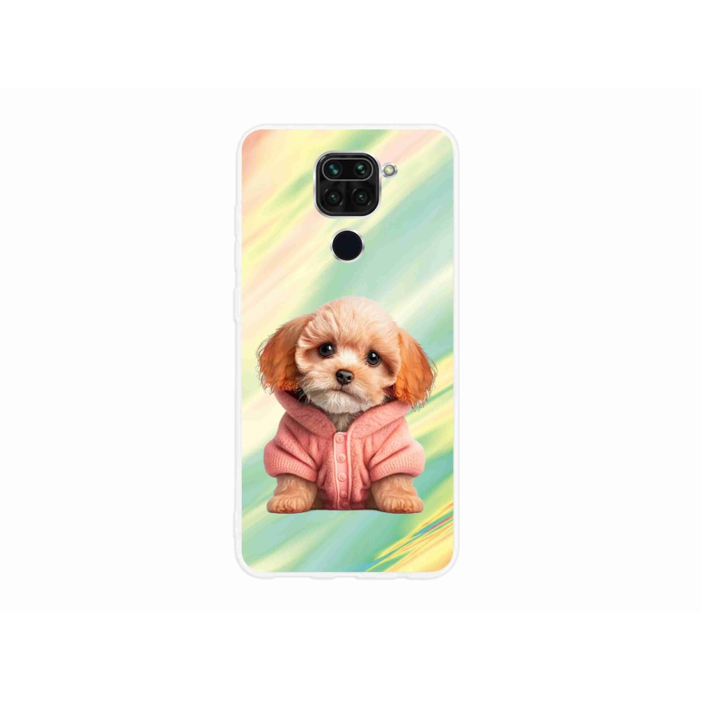 Gél borítás mmCase a Xiaomi Redmi Note 9-hez - pulóveres kiskutya