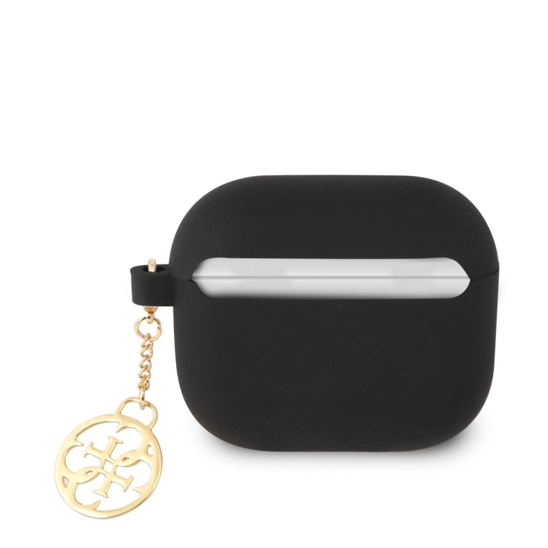 Guess 4G Charms Szilikon tok Airpods 3 fekete